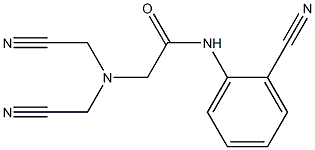 2-[bis(cyanomethyl)amino]-N-(2-cyanophenyl)acetamide 结构式