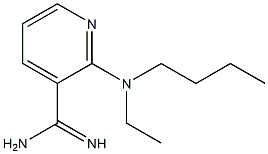 2-[butyl(ethyl)amino]pyridine-3-carboximidamide 结构式