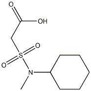 2-[cyclohexyl(methyl)sulfamoyl]acetic acid 结构式