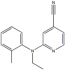 2-[ethyl(2-methylphenyl)amino]pyridine-4-carbonitrile 结构式