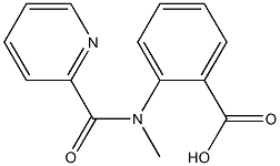 2-[methyl(pyridin-2-ylcarbonyl)amino]benzoic acid 结构式