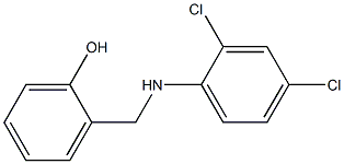 2-{[(2,4-dichlorophenyl)amino]methyl}phenol 结构式