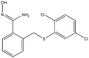 2-{[(2,5-dichlorophenyl)sulfanyl]methyl}-N'-hydroxybenzene-1-carboximidamide 结构式