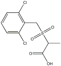 2-{[(2,6-dichlorophenyl)methane]sulfonyl}propanoic acid 结构式