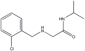 2-{[(2-chlorophenyl)methyl]amino}-N-(propan-2-yl)acetamide 结构式