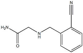 2-{[(2-cyanophenyl)methyl]amino}acetamide 结构式