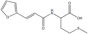 2-{[(2E)-3-(2-furyl)prop-2-enoyl]amino}-4-(methylthio)butanoic acid 结构式