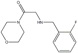 2-{[(2-fluorophenyl)methyl]amino}-1-(morpholin-4-yl)ethan-1-one 结构式