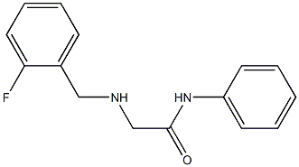 2-{[(2-fluorophenyl)methyl]amino}-N-phenylacetamide 结构式