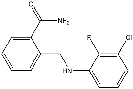 2-{[(3-chloro-2-fluorophenyl)amino]methyl}benzamide 结构式