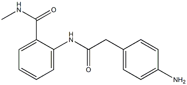2-{[(4-aminophenyl)acetyl]amino}-N-methylbenzamide 结构式