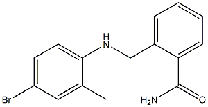 2-{[(4-bromo-2-methylphenyl)amino]methyl}benzamide 结构式