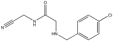 2-{[(4-chlorophenyl)methyl]amino}-N-(cyanomethyl)acetamide 结构式