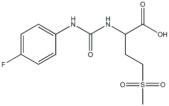 2-{[(4-fluorophenyl)carbamoyl]amino}-4-methanesulfonylbutanoic acid 结构式