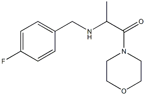 2-{[(4-fluorophenyl)methyl]amino}-1-(morpholin-4-yl)propan-1-one 结构式