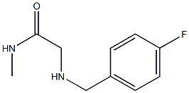 2-{[(4-fluorophenyl)methyl]amino}-N-methylacetamide 结构式