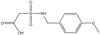 2-{[(4-methoxyphenyl)methyl]sulfamoyl}acetic acid 结构式