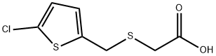 2-{[(5-chlorothiophen-2-yl)methyl]sulfanyl}acetic acid 结构式