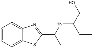 2-{[1-(1,3-benzothiazol-2-yl)ethyl]amino}butan-1-ol 结构式