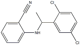 2-{[1-(2,5-dichlorophenyl)ethyl]amino}benzonitrile 结构式