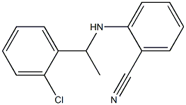 2-{[1-(2-chlorophenyl)ethyl]amino}benzonitrile 结构式