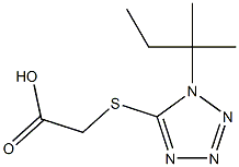 2-{[1-(2-methylbutan-2-yl)-1H-1,2,3,4-tetrazol-5-yl]sulfanyl}acetic acid 结构式