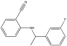 2-{[1-(3-fluorophenyl)ethyl]amino}benzonitrile 结构式