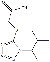 2-{[1-(3-methylbutan-2-yl)-1H-1,2,3,4-tetrazol-5-yl]sulfanyl}acetic acid 结构式