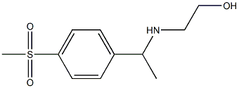 2-{[1-(4-methanesulfonylphenyl)ethyl]amino}ethan-1-ol 结构式