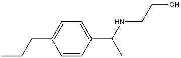 2-{[1-(4-propylphenyl)ethyl]amino}ethan-1-ol 结构式