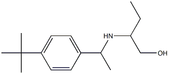 2-{[1-(4-tert-butylphenyl)ethyl]amino}butan-1-ol 结构式