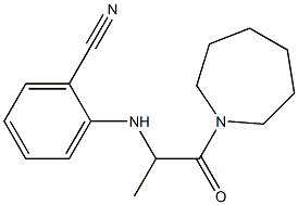 2-{[1-(azepan-1-yl)-1-oxopropan-2-yl]amino}benzonitrile 结构式