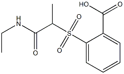 2-{[1-(ethylcarbamoyl)ethane]sulfonyl}benzoic acid 结构式