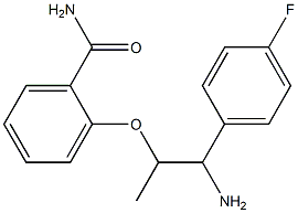 2-{[1-amino-1-(4-fluorophenyl)propan-2-yl]oxy}benzamide 结构式