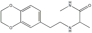 2-{[2-(2,3-dihydro-1,4-benzodioxin-6-yl)ethyl]amino}-N-methylpropanamide 结构式