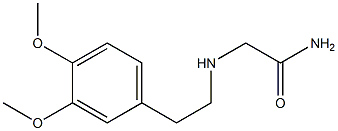 2-{[2-(3,4-dimethoxyphenyl)ethyl]amino}acetamide 结构式