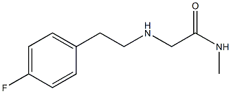 2-{[2-(4-fluorophenyl)ethyl]amino}-N-methylacetamide 结构式