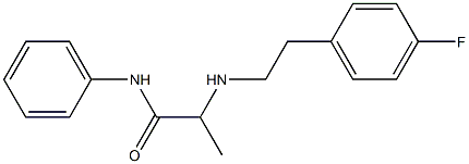 2-{[2-(4-fluorophenyl)ethyl]amino}-N-phenylpropanamide 结构式