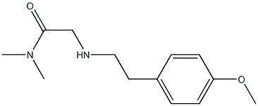 2-{[2-(4-methoxyphenyl)ethyl]amino}-N,N-dimethylacetamide 结构式