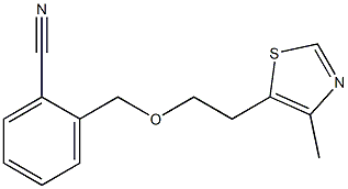 2-{[2-(4-methyl-1,3-thiazol-5-yl)ethoxy]methyl}benzonitrile 结构式