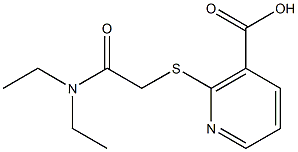 2-{[2-(diethylamino)-2-oxoethyl]thio}nicotinic acid 结构式