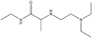 2-{[2-(diethylamino)ethyl]amino}-N-ethylpropanamide 结构式