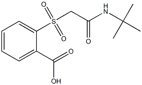 2-{[2-(tert-butylamino)-2-oxoethyl]sulfonyl}benzoic acid 结构式