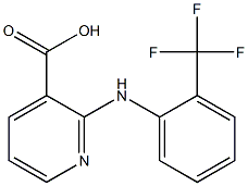 2-{[2-(trifluoromethyl)phenyl]amino}pyridine-3-carboxylic acid 结构式