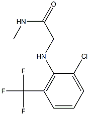 2-{[2-chloro-6-(trifluoromethyl)phenyl]amino}-N-methylacetamide 结构式