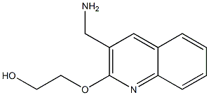 2-{[3-(aminomethyl)quinolin-2-yl]oxy}ethan-1-ol 结构式