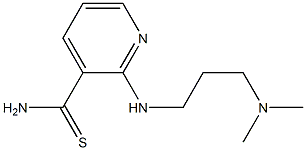 2-{[3-(dimethylamino)propyl]amino}pyridine-3-carbothioamide 结构式