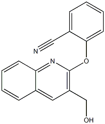 2-{[3-(hydroxymethyl)quinolin-2-yl]oxy}benzonitrile 结构式