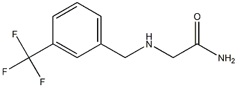 2-{[3-(trifluoromethyl)benzyl]amino}acetamide 结构式