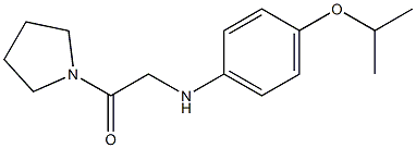 2-{[4-(propan-2-yloxy)phenyl]amino}-1-(pyrrolidin-1-yl)ethan-1-one 结构式